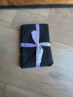 Ample Decor Morbido Cotton Bath Mat 24 x 17 Inches - Black